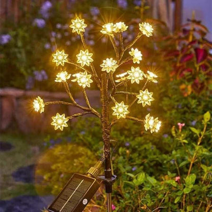 Outdoor  Cherry Blossom Multicolor Solar Garden Lights