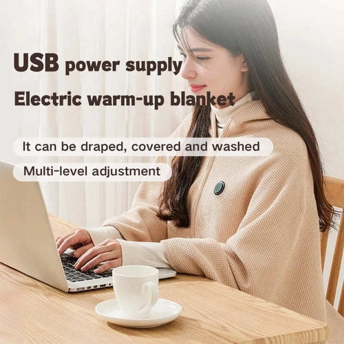 Portable Heated Blanket Shawl