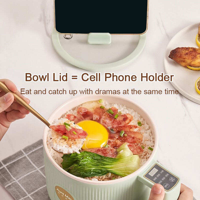 Multifunctional Mini Electric Cooker with Steamer