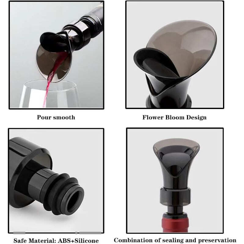 2-in-1 Wine Aerator Pourer & Bottle Stopper