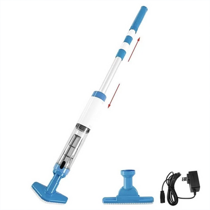 3-in-1 Cordless Handheld Pool Vacuum Cleaner - Quick-Swap Heads, Up to 60-70 min Runtime, High-Flow Suction for Leaves & Fine Debris