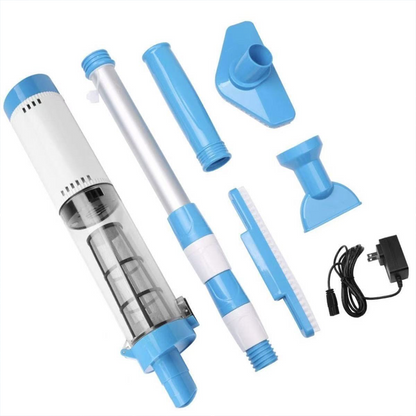 3-in-1 Cordless Handheld Pool Vacuum Cleaner - Quick-Swap Heads, Up to 60-70 min Runtime, High-Flow Suction for Leaves & Fine Debris