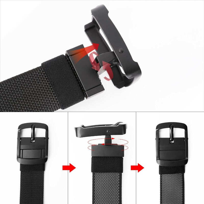 Reversible Nylon Tactical Belt ✦ Dual-Color Quick-Release Webbing