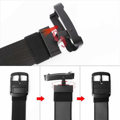 Reversible Nylon Tactical Belt ✦ Dual-Color Quick-Release Webbing