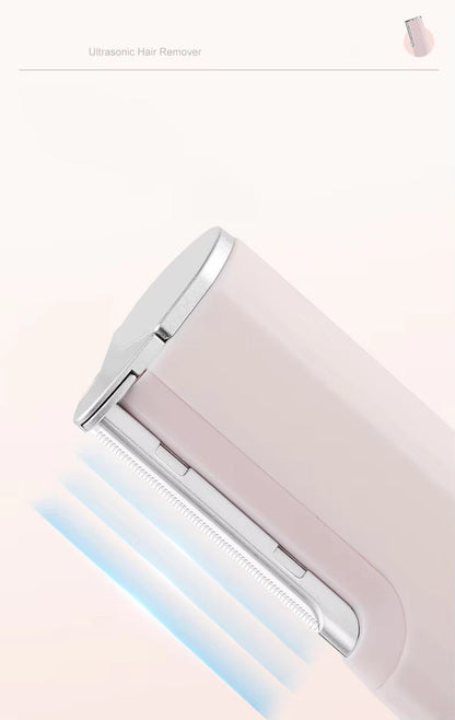 Gentle Exfoliating Facial Hair Removal Tool Ultrasonic Shaver