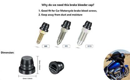 Universal One-Way Brake Bleeder Hose Kit with Check Valve