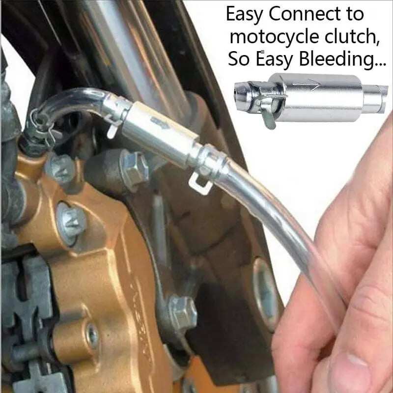 Universal One-Way Brake Bleeder Hose Kit with Check Valve