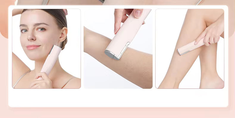 Gentle Exfoliating Facial Hair Removal Tool Ultrasonic Shaver
