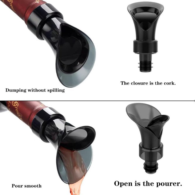 2-in-1 Wine Aerator Pourer & Bottle Stopper