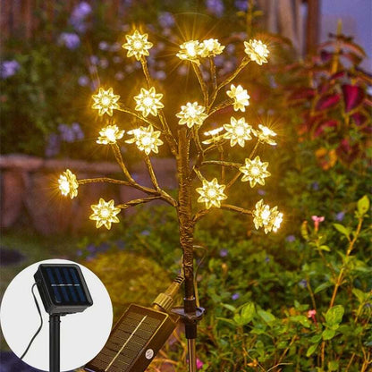 Outdoor  Cherry Blossom Multicolor Solar Garden Lights