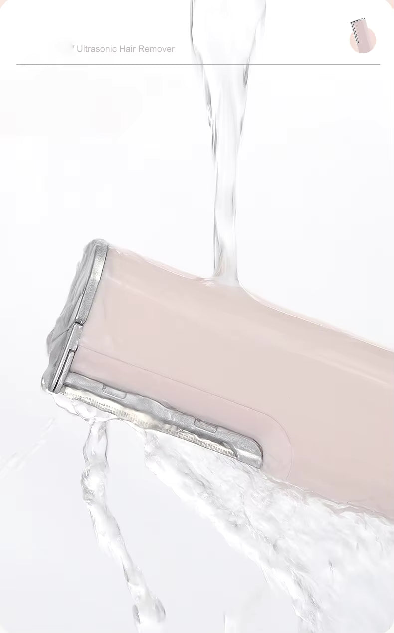 Gentle Exfoliating Facial Hair Removal Tool Ultrasonic Shaver
