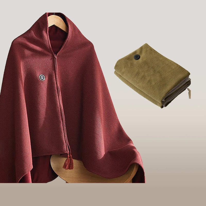 Portable Heated Blanket Shawl