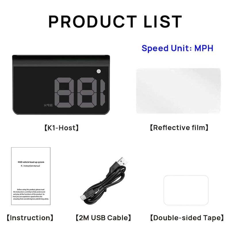 Dual GPS Car HUD Display