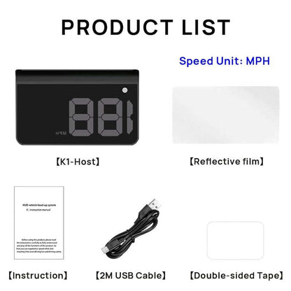 Dual GPS Car HUD Display