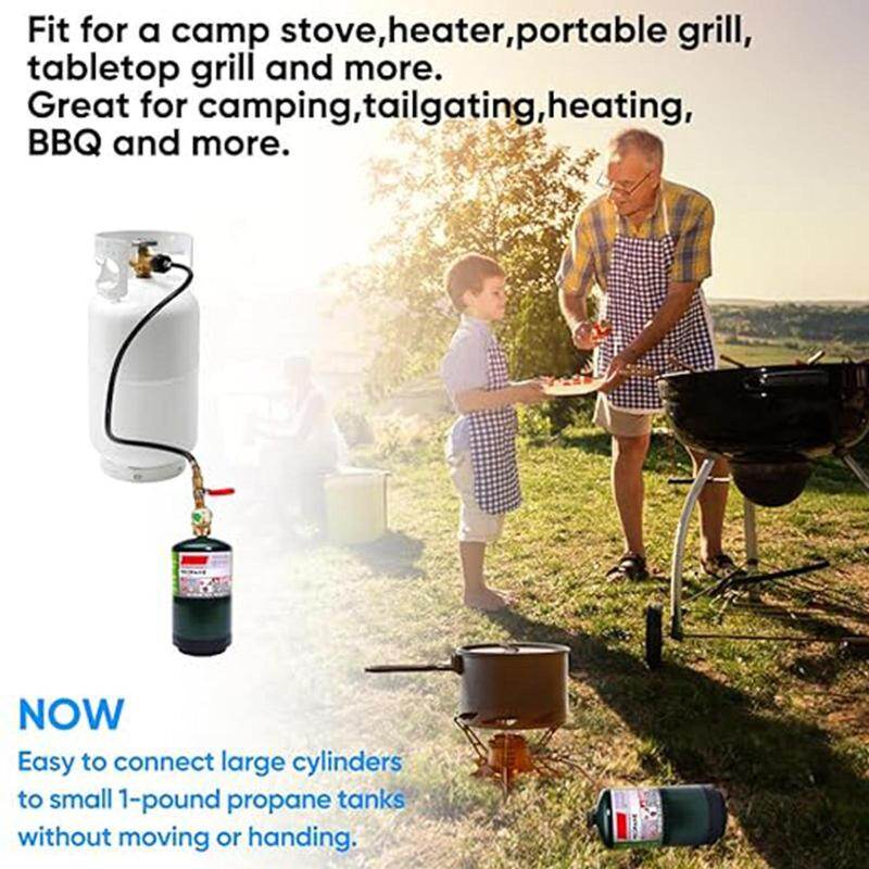 High-Precision Propane Refill Adapter with Pressure Gauge