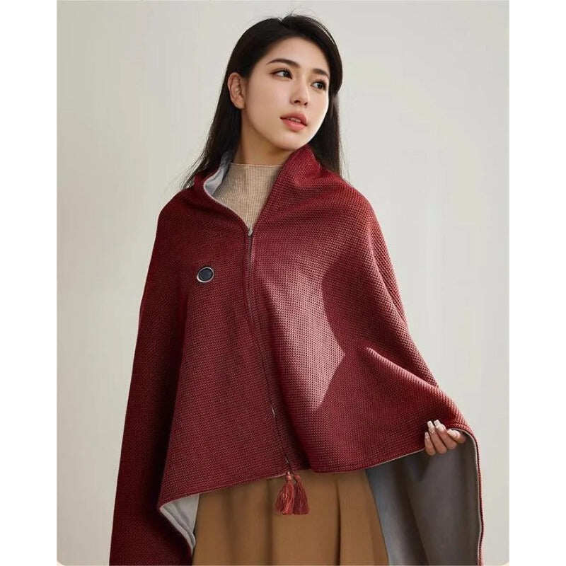 Portable Heated Blanket Shawl