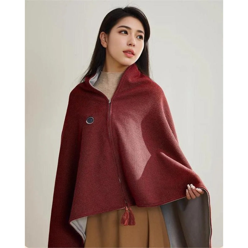 Portable Heated Blanket Shawl
