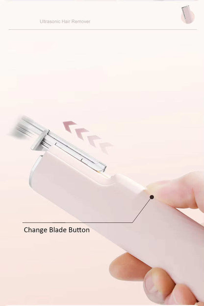 Gentle Exfoliating Facial Hair Removal Tool Ultrasonic Shaver
