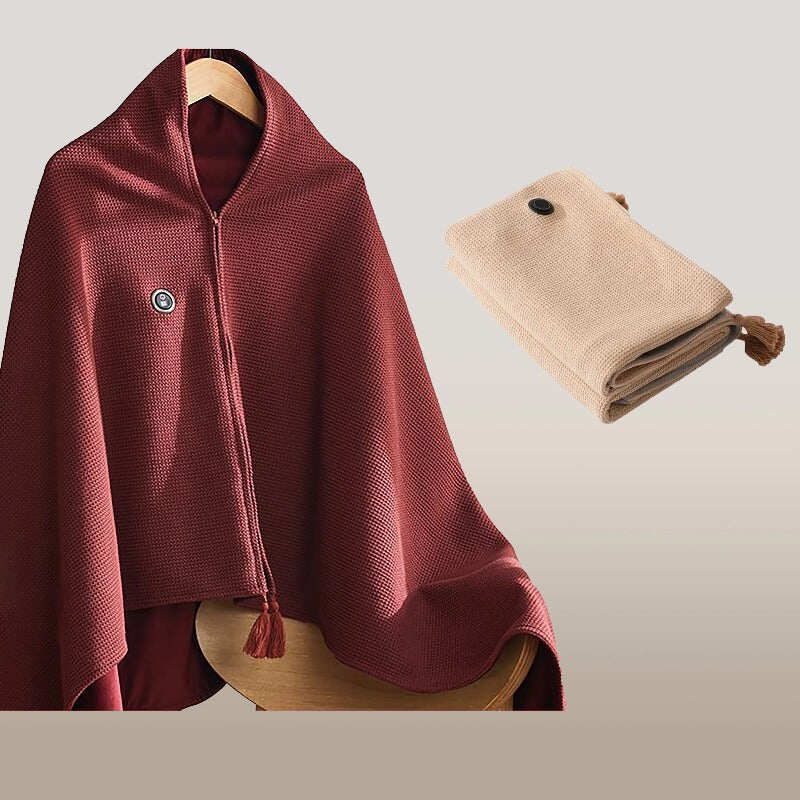 Portable Heated Blanket Shawl
