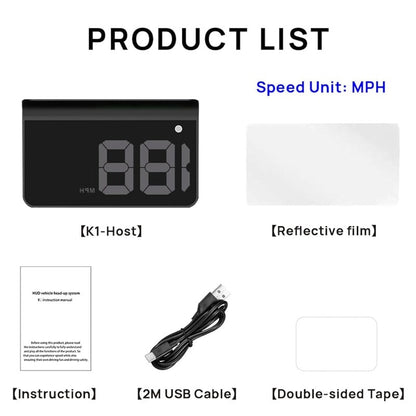 Dual GPS Car HUD Display