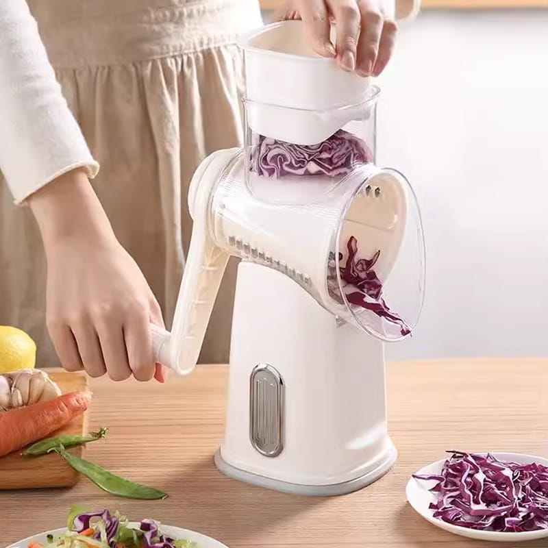Hot Sale Multifunctional Rotary Vegetable Grater with Handle
