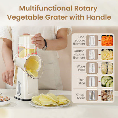 Hot Sale Multifunctional Rotary Vegetable Grater with Handle