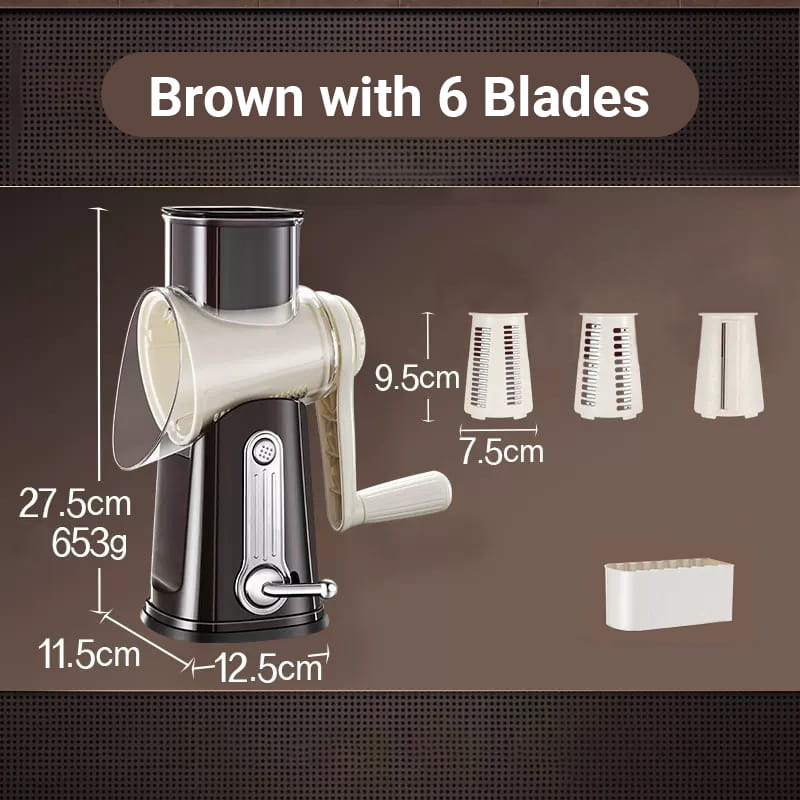 Hot Sale Multifunctional Rotary Vegetable Grater with Handle