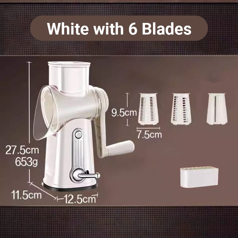 Hot Sale Multifunctional Rotary Vegetable Grater with Handle